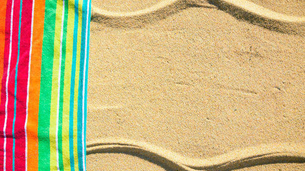 istock Sunny tropical beach vacation background 1225432592