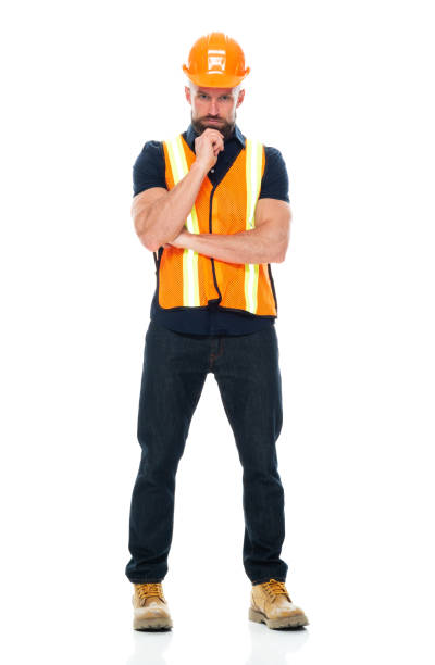istock Manual worker repairing wearing jeans and holding hammer 1225432652