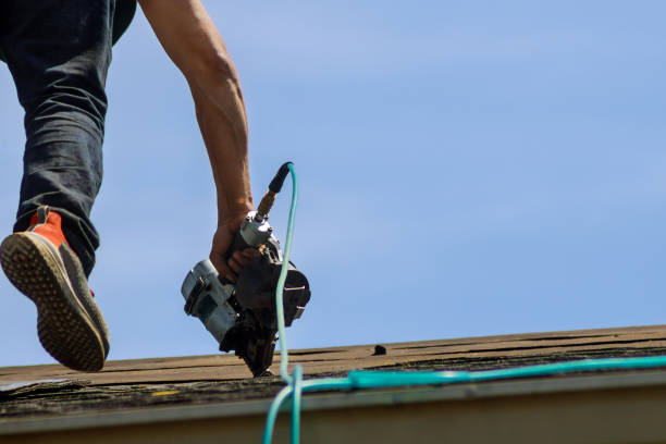 istock Roofers workingreplacing the house installed new shingles 1225433344