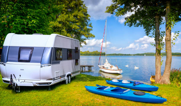 istock Vacations in Poland - active rest by the lake 1225436278