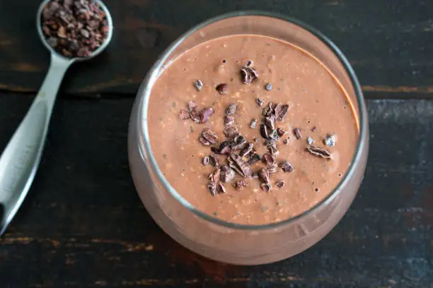 Photo of Chocolate Overnight Oatmeal Smoothie