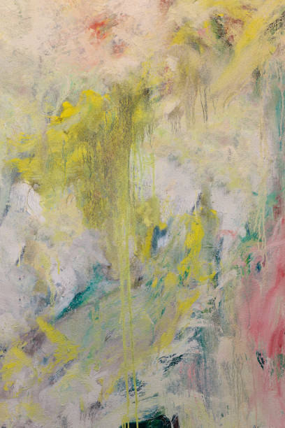 istock Abstract Painting Art: Strokes with Different Color Patterns like Red, Blue, Yellow and Green 1225440512