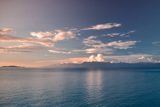 istock Greece coast, mediterranean sea view from the island Corfu. 1225441868