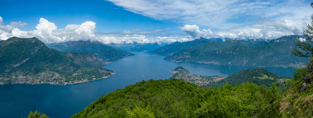 istock Landscape of Lake Como from Nuvolone Mount 1225451782