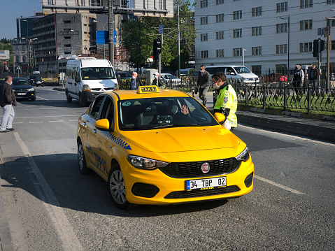 Vienna, Austria - Circa September 2022: Polizie translation Police car