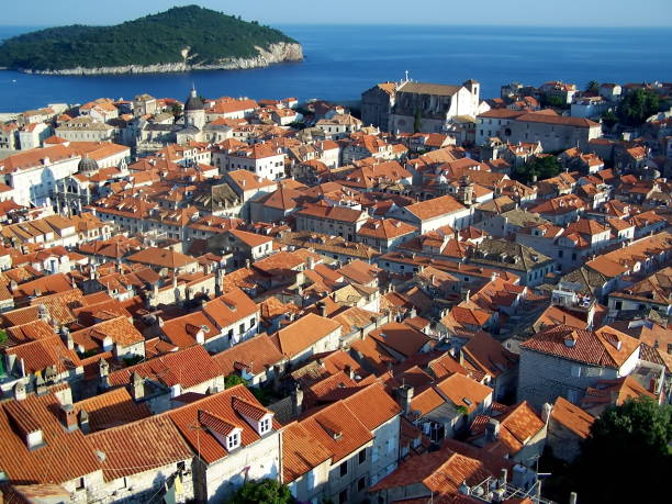 istock Overhead view of Old Town Dubrovnik 1225462453