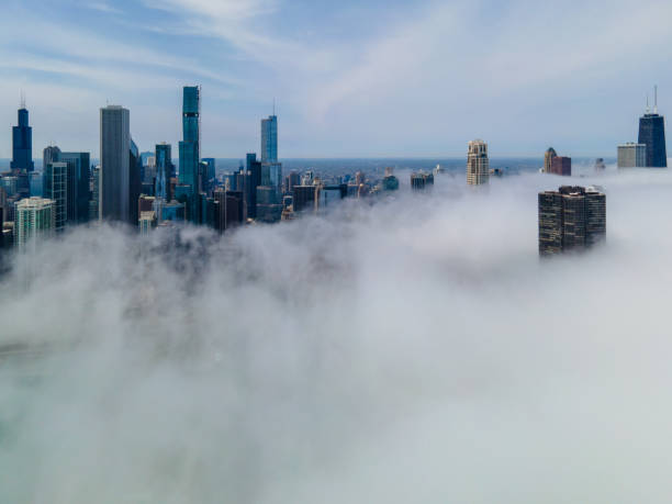 istock Lake Effect Fog Over Chicago Cityscape 1225462461