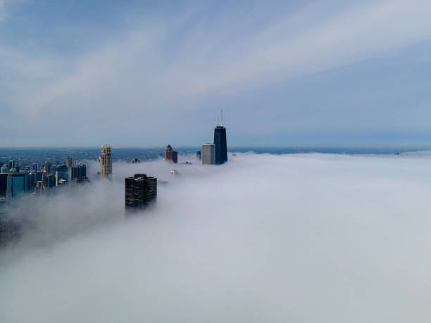 istock Lake Shore Drive Under Fog - Chicago 1225462470