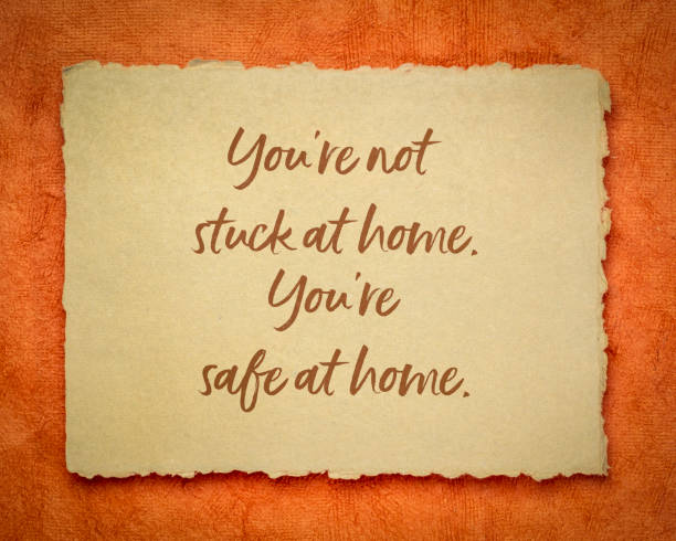 istock you are not stuck at home - inspirational note 1225476532