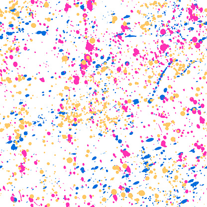 Paint spatters texture, colorful seamless pattern. EPS10. The file does not contain transparency and effects.