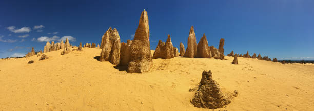 вершины пустыни в западной австралии - australia desert pinnacle stone стоковые фото и изображения
