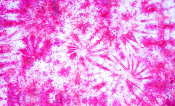 istock Pink Kumo Shibori Spiral Tie Dye Pattern 1225486753