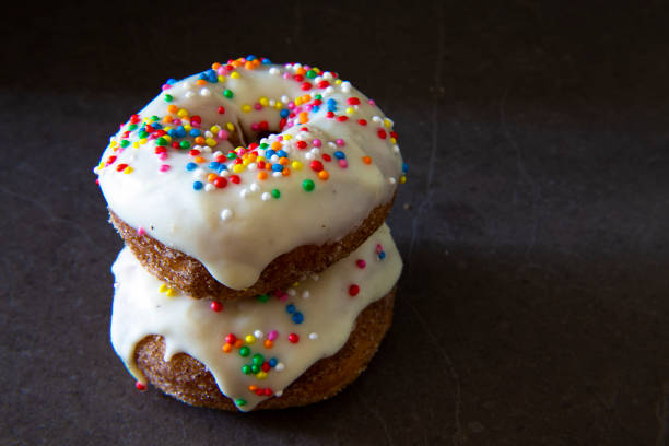 Homemade donuts with sugar and cinnamon