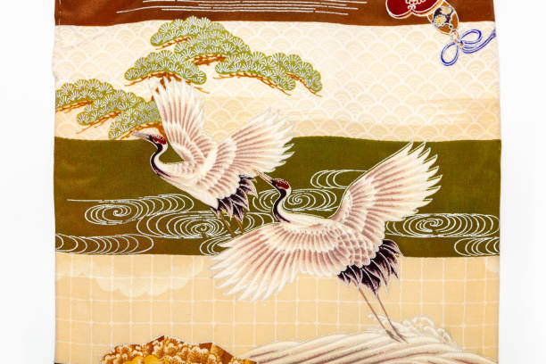 istock The Japanese kimono, close-up 1225487805