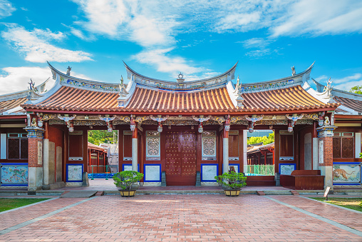 Facade of Confucius Temple at Tainan, Taiwan