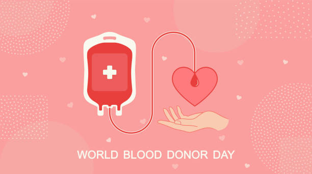 World blood donor day design. Blood donation vector concept World blood donor day design. Blood donation vector concept. donors choose stock illustrations