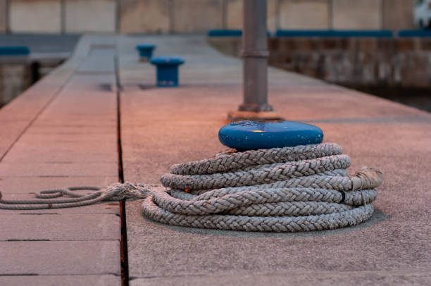 istock Ropes connecting ships at Kobe's docks 1225494646