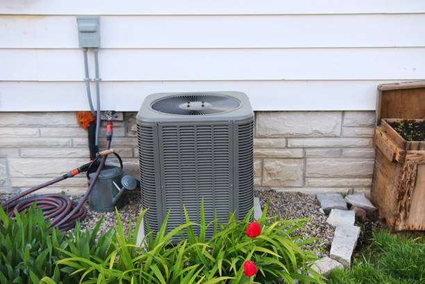 istock Modern Central Air Conditioner Outside Home 1225499962