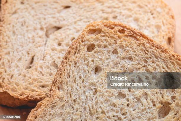 Wholemeal Toast In Closeup Stock Photo - Download Image Now - 7-Grain Bread, Baked, Brazil