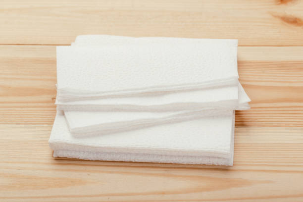 istock white paper napkin with a textured pattern on an old table 1225513733