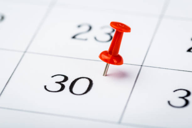 istock 2020 calendar page marked with an important date in red pin. timeline, time, concept, idea, management, background 1225514914