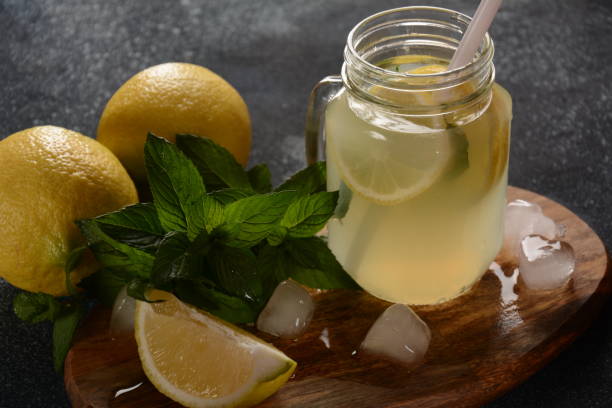 istock Lemonade or mojito cocktail with lemon and mint 1225518743