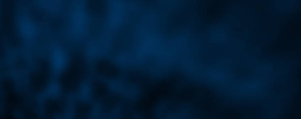 panoramic blue abstract wavy ligt pattern or background - satin blue dark textile imagens e fotografias de stock