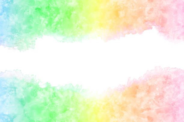 istock colorful rainbow wave abstract on grunge watercolor hand paint background 1225521555