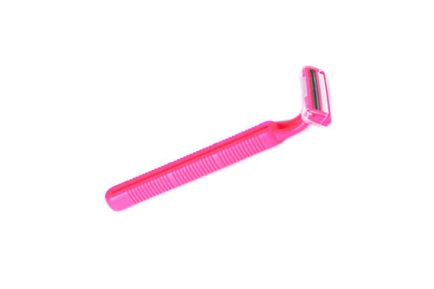 istock Disposable razors isolated on a white background. Body care concept. Creative background, copy space. 1225522080