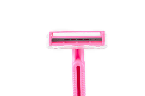 istock Disposable razors isolated on a white background. Body care concept. Creative background, copy space. 1225522103