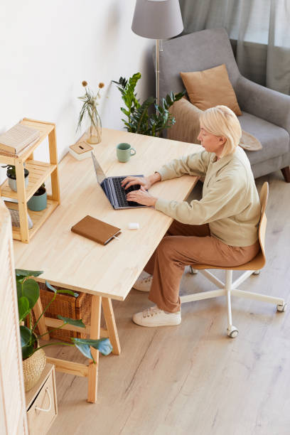 istock Woman working online at home 1225522558
