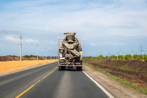 istock Concrete mixer on the road 1225523204