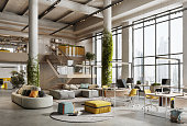 3D image of a environmentally friendly office space