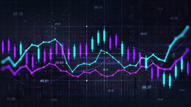 istock Stock market trading graph. Trading trends and economic development. 1225526197
