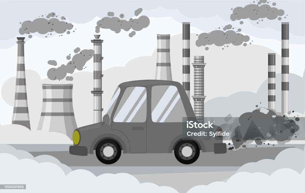 Ilustración de Contaminación Tóxica Del Vehículo Aire Contaminado O Dibujos  Animados De Peligro De Residuos De Automóviles y más Vectores Libres de  Derechos de Conservación del ambiente - iStock