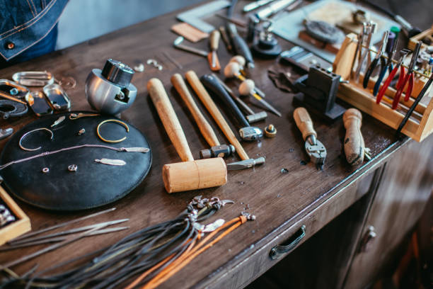 istock collection of jewelry tools for complete specific jewelry projects. 1225537434