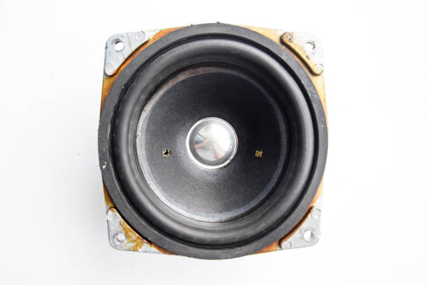 istock Medium frequency speakers 15gd-11a. Soviet vintage acoustics, elements of a music column. 1225539988