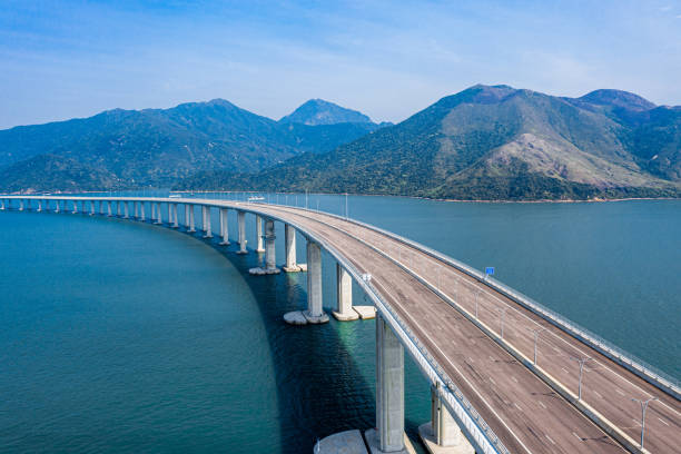 istock Drone view ofThe Hong Kong–Zhuhai–Macau Bridge 1225541318