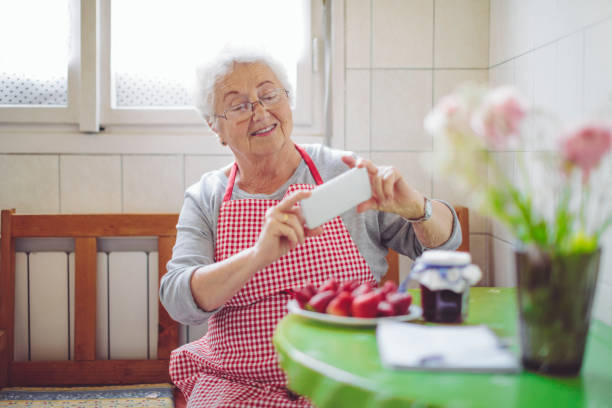 istock Beautiful senior woman is enjoying herself 1225542509
