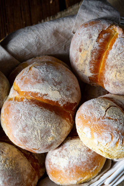 istock Homemade wheat rolls for breakfast 1225544057