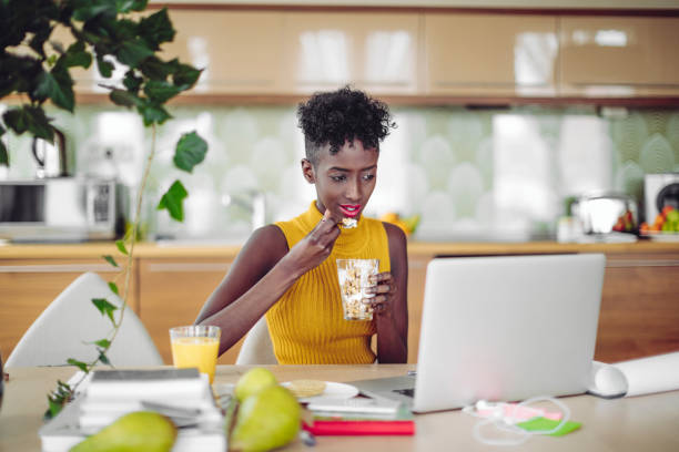 istock Young woman at home 1225545073