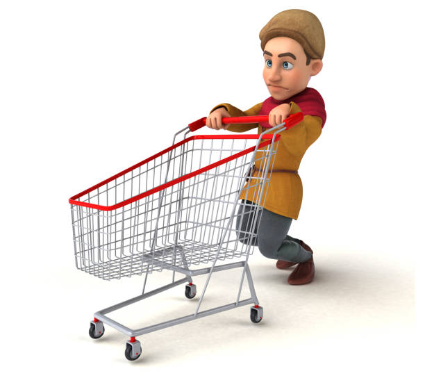 istock 3D Illustration of a medieval historical character 1225548375