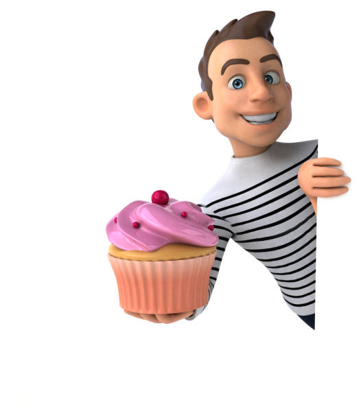 istock Fun 3D cartoon casual character 1225549330