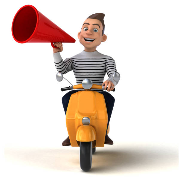 istock Fun 3D cartoon casual character 1225549394