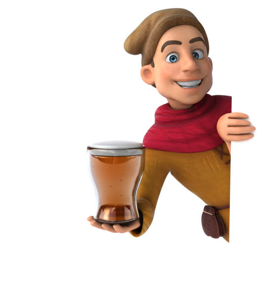 istock 3D Illustration of a medieval historical character 1225549880