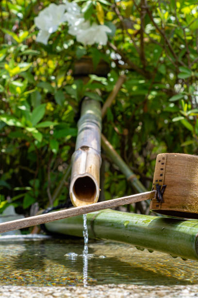 istock Japanese bamboo water fountain 1225550106