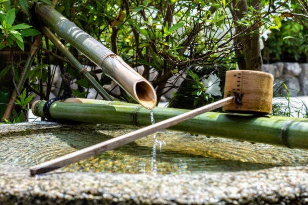istock Japanese bamboo water fountain 1225550143