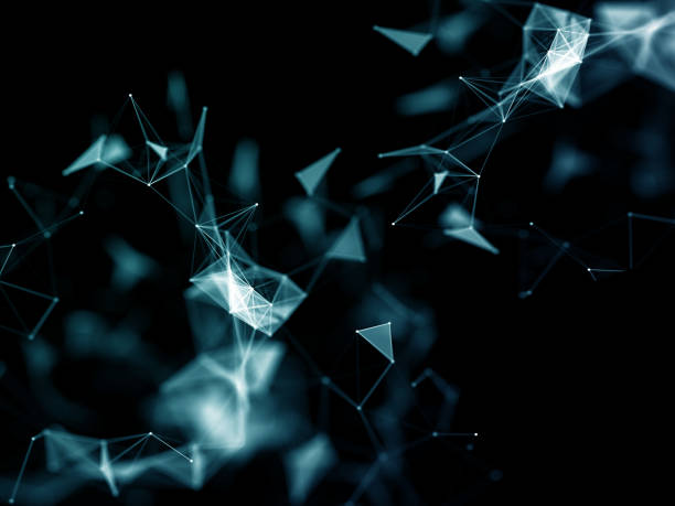 istock 3D abstract low poly dark background with connecting dots and lines. 1225552071
