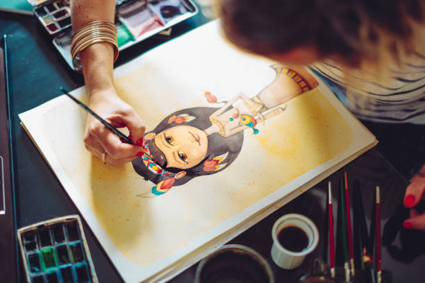 istock Artist working at home 1225553363