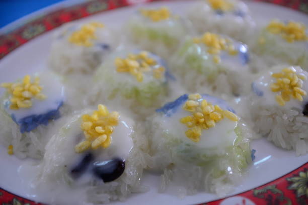 istock Sweet Sticky Rice Thai people call it Khao Niew Moon 1225554354